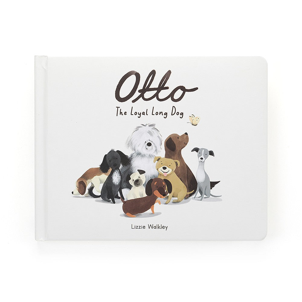 Jellycat Otto the Loyal Long Dog Book - BK4OD