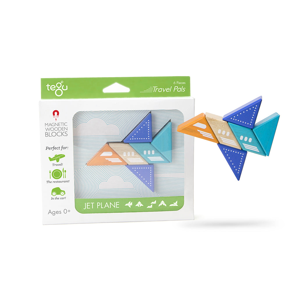 Tegu Magnetic Travel Pal Jet (6 Piece)