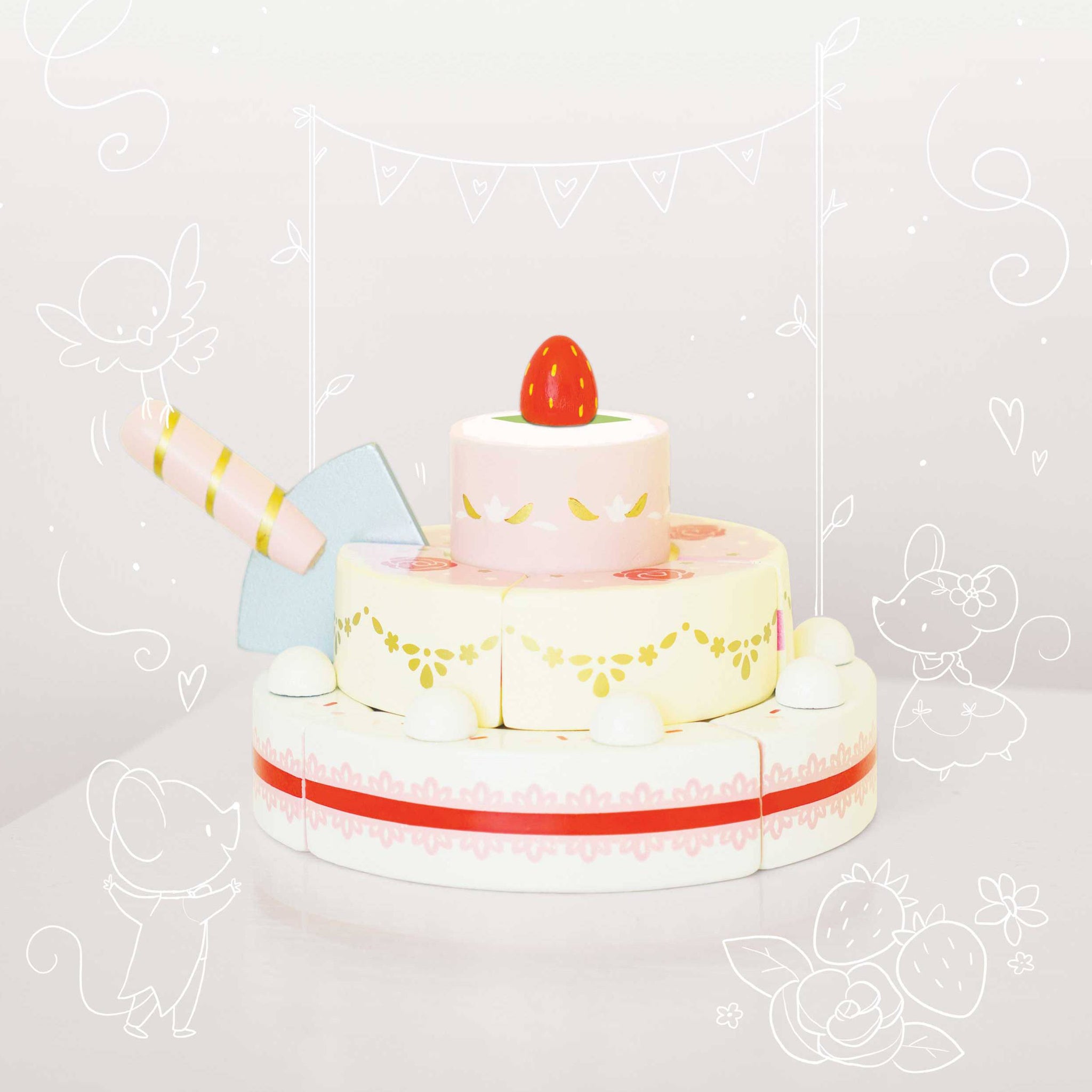 Le Toy Van Strawberry Wedding Cake