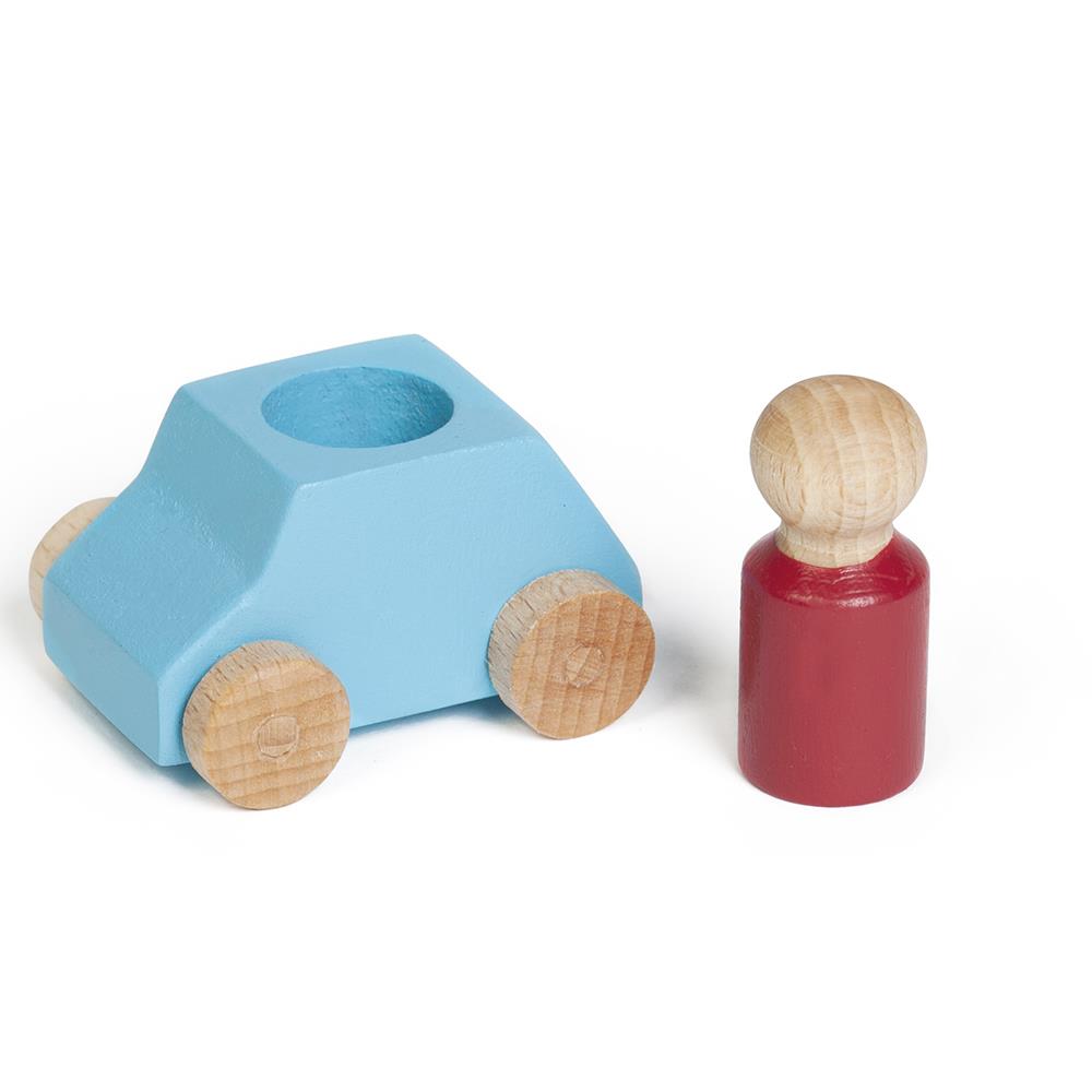 Lubulona Wooden Toy Car - Turquoise