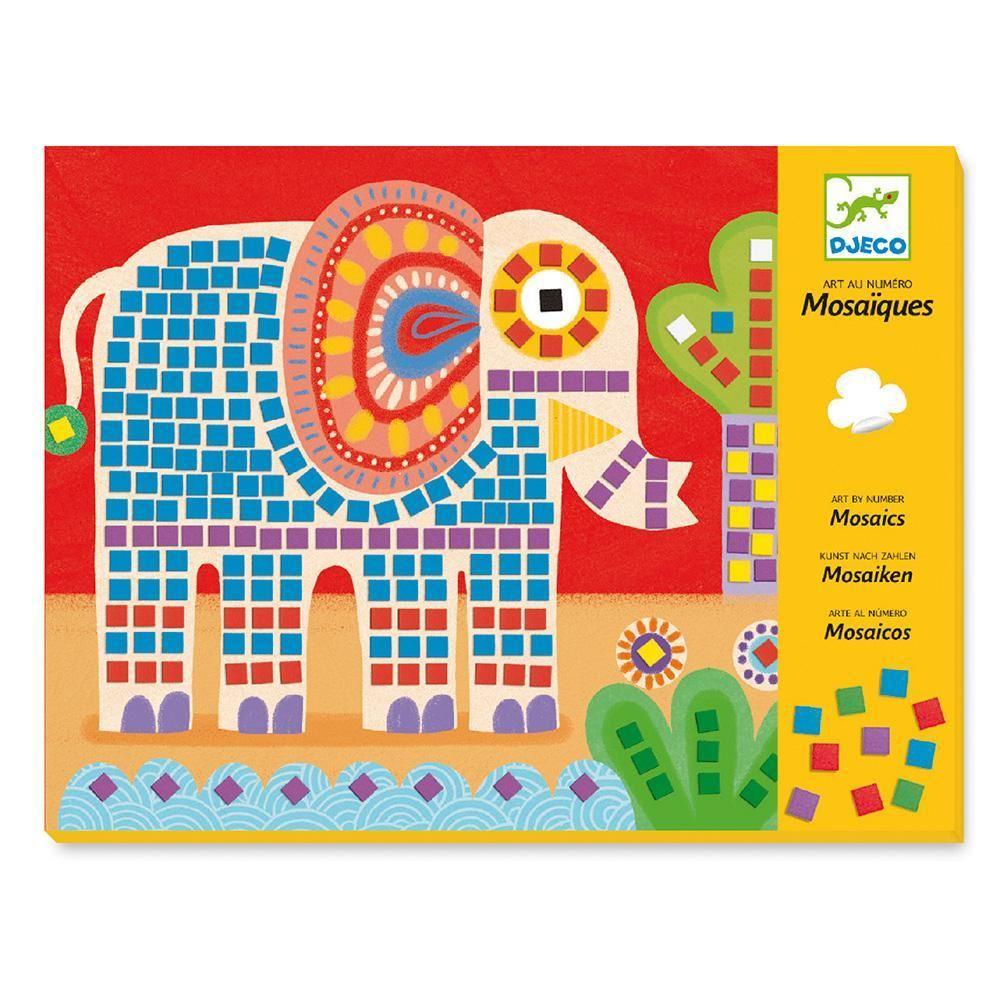 Djeco Elephant & Snail Mosaic Set
