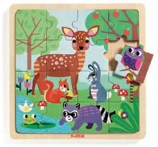 Djeco Wooden Tray Forest Puzzle