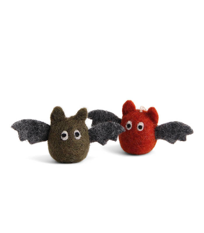 En Gry & Sif Mini Green and Rusty Bats - Set of 2