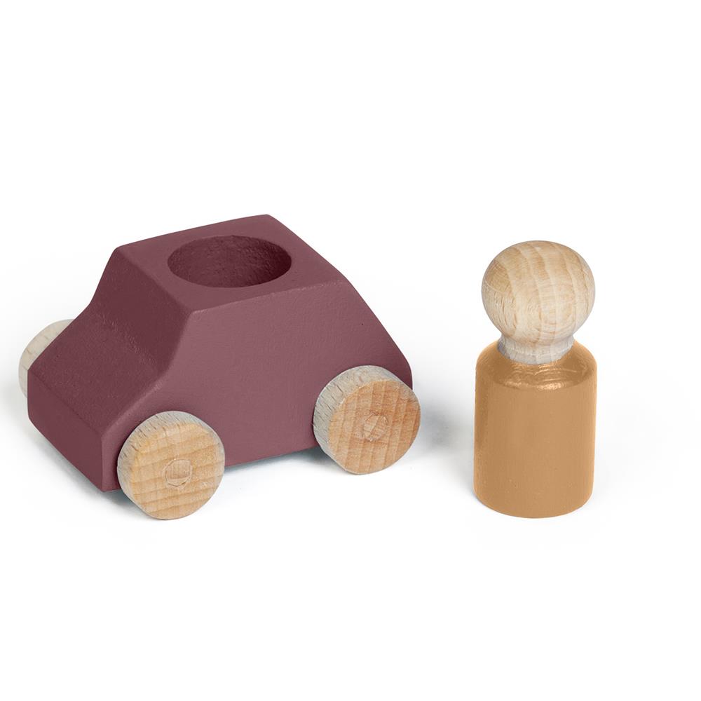 Lubulona Wooden Toy Car - Plum