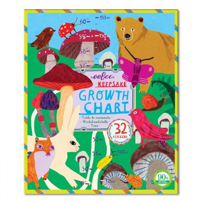 eeBoo Wildlife Height Chart - I Want That Present