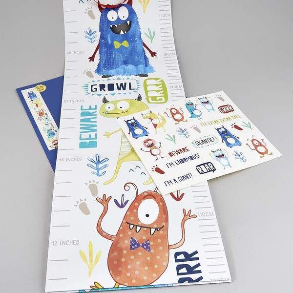 Monster Height Chart & Stickers