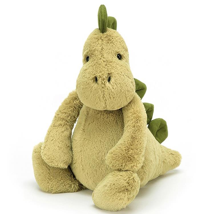 jellycat green bashful dino soft toy