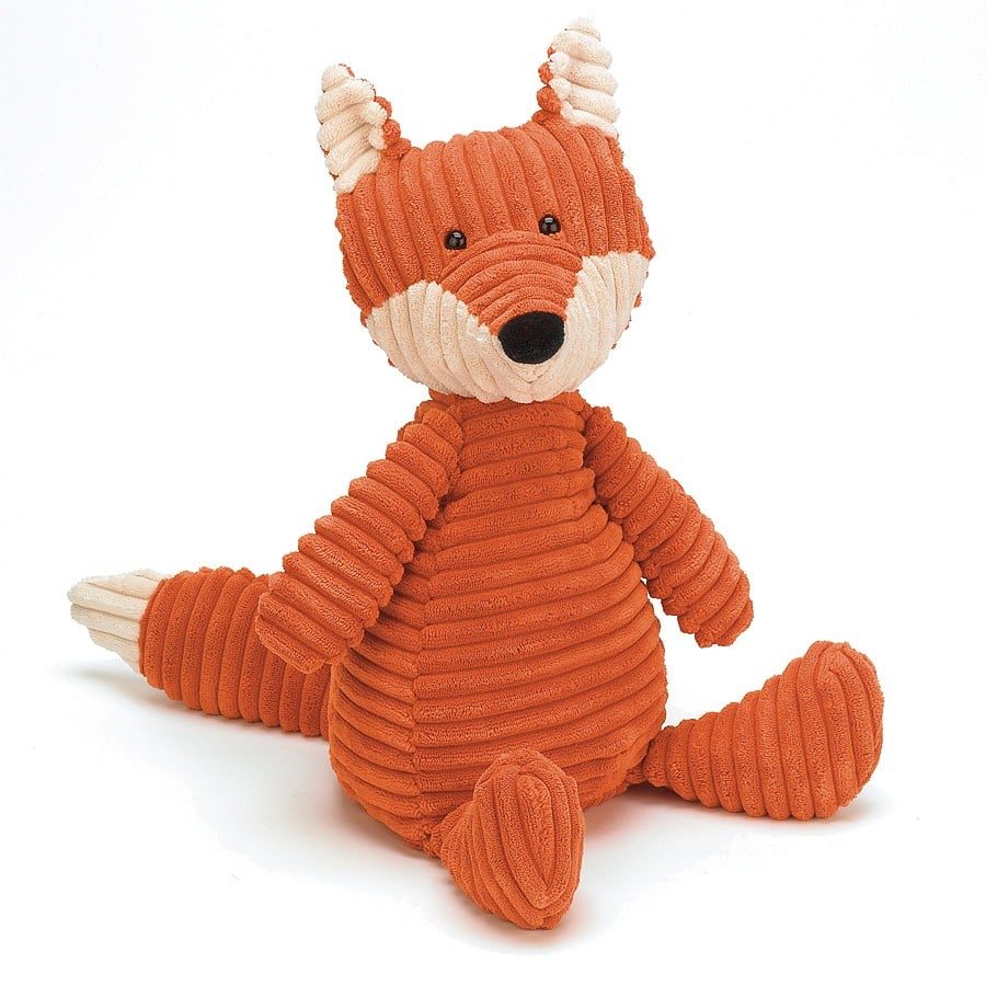 Jellycat orange cord roy fox