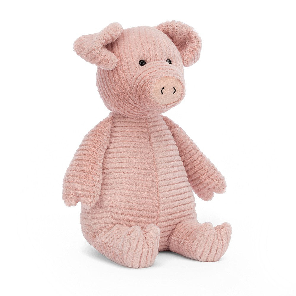 pale blush pink jellycat piglet with curly ears
