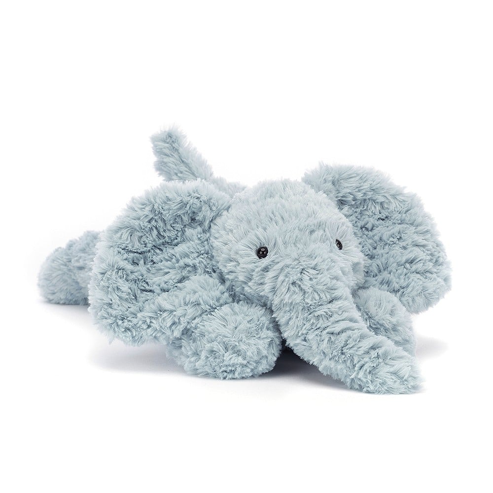 jellycat pale blue fluffy elephant