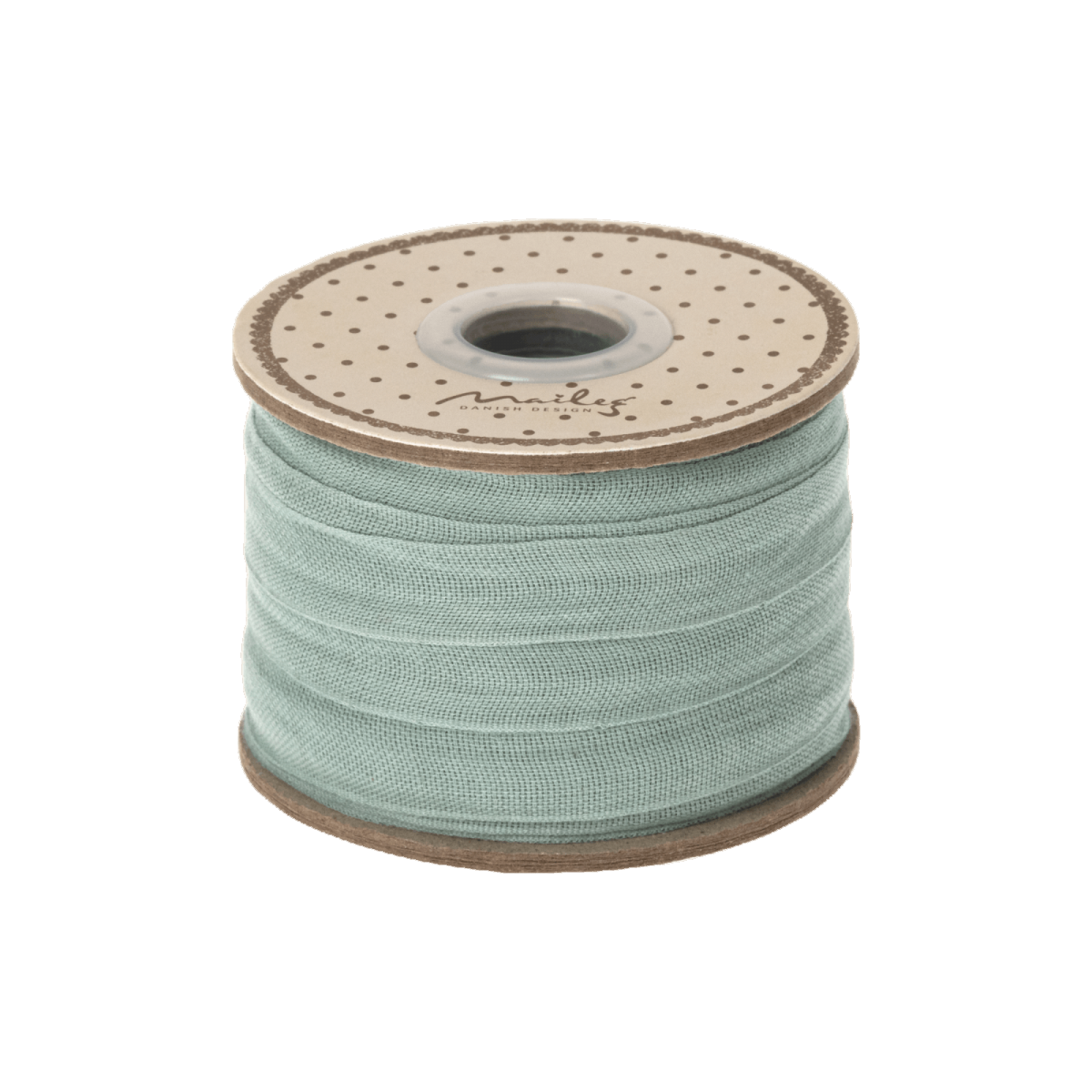 maileg dark mint 20 meter gift ribbon