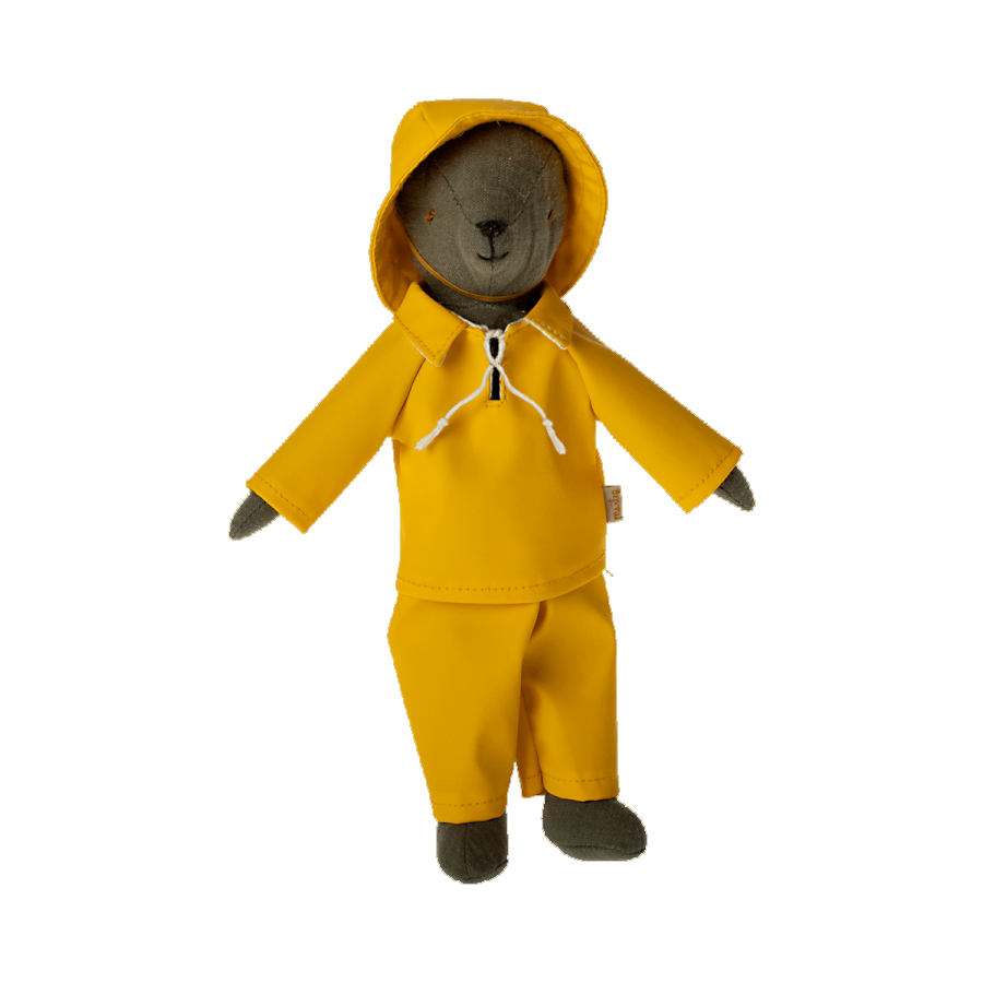 maileg teddy dad in his yellow rainwear