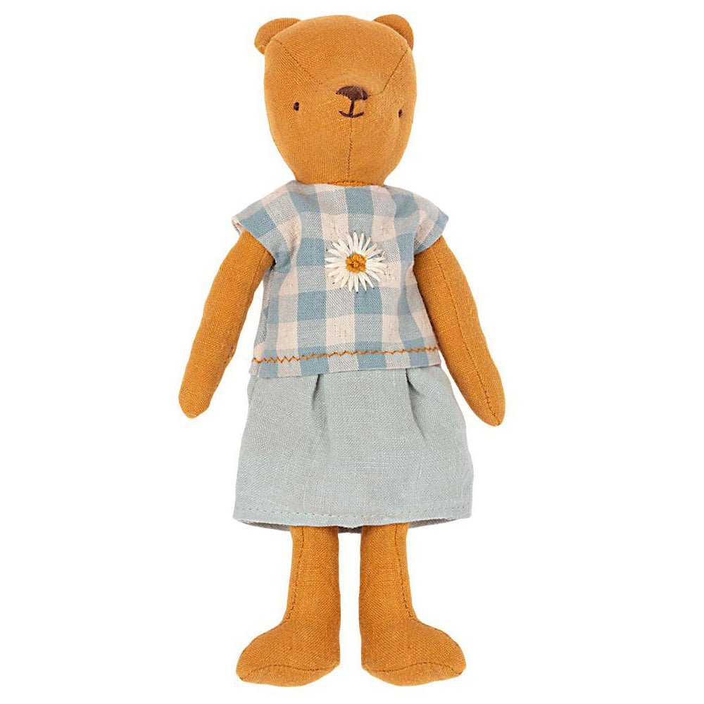 Maileg Teddy Mum Clothes - Blue Dress - I Want That Present