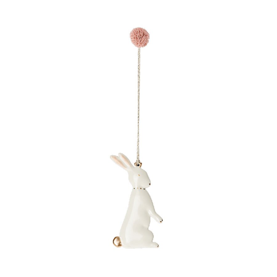 Maileg Sitting White Bunny Easter Decoration - No2 - I Want That Present