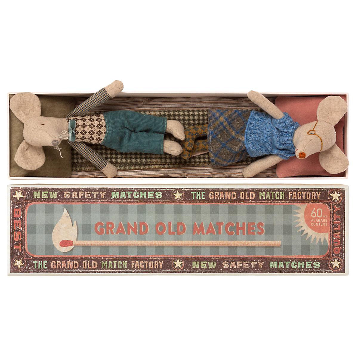 Maileg Grandma & Grandpa Mice in a Matchbox (2021)