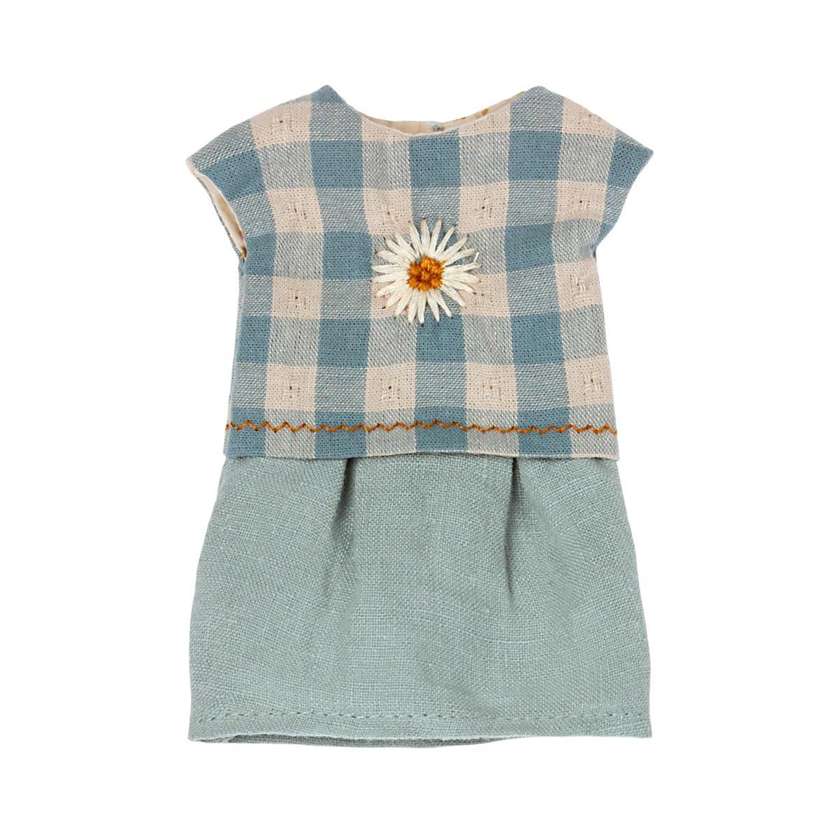 Maileg Teddy Mum Clothes - Blue Dress - I Want That Present