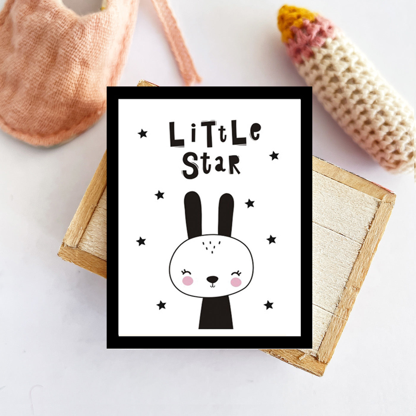 Miniature Wall Art - Little Star Rabbit