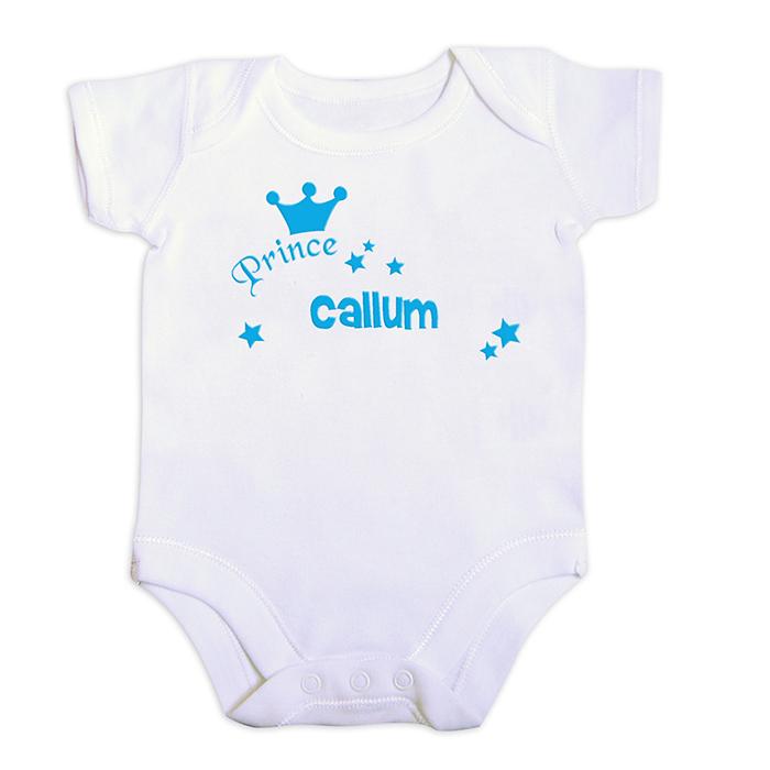 Personalised Little Prince Baby Vest (0-3 months)