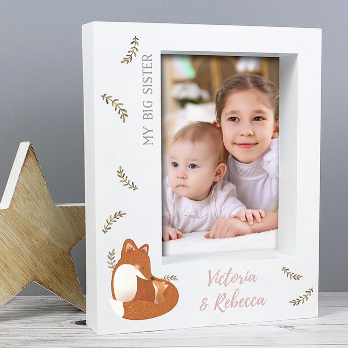 Personalised Mummy and Me Fox Box Photo Frame