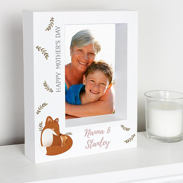 Personalised Mummy and Me Fox Box Photo Frame