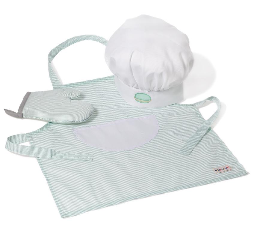 Oskar & Ellen Childrens Chef's Outfit - Green