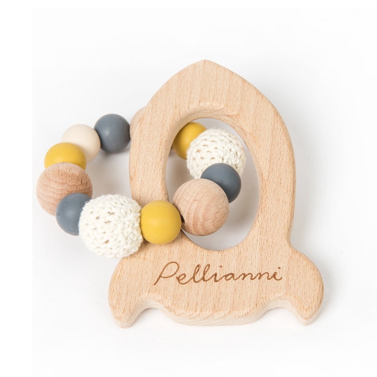 Pellianni Toys Rocket Teether - Mustard - I Want That Present