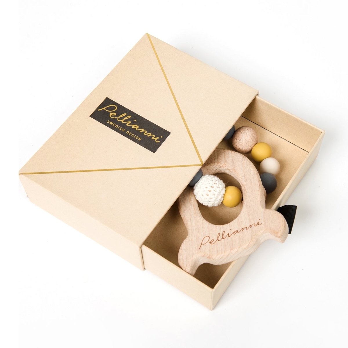 Pellianni Toys Rocket Teether - Mustard - I Want That Present