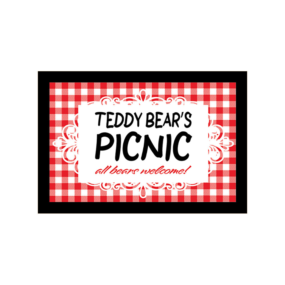 Miniature Wooden Sign - Teddy Bear's Picnic